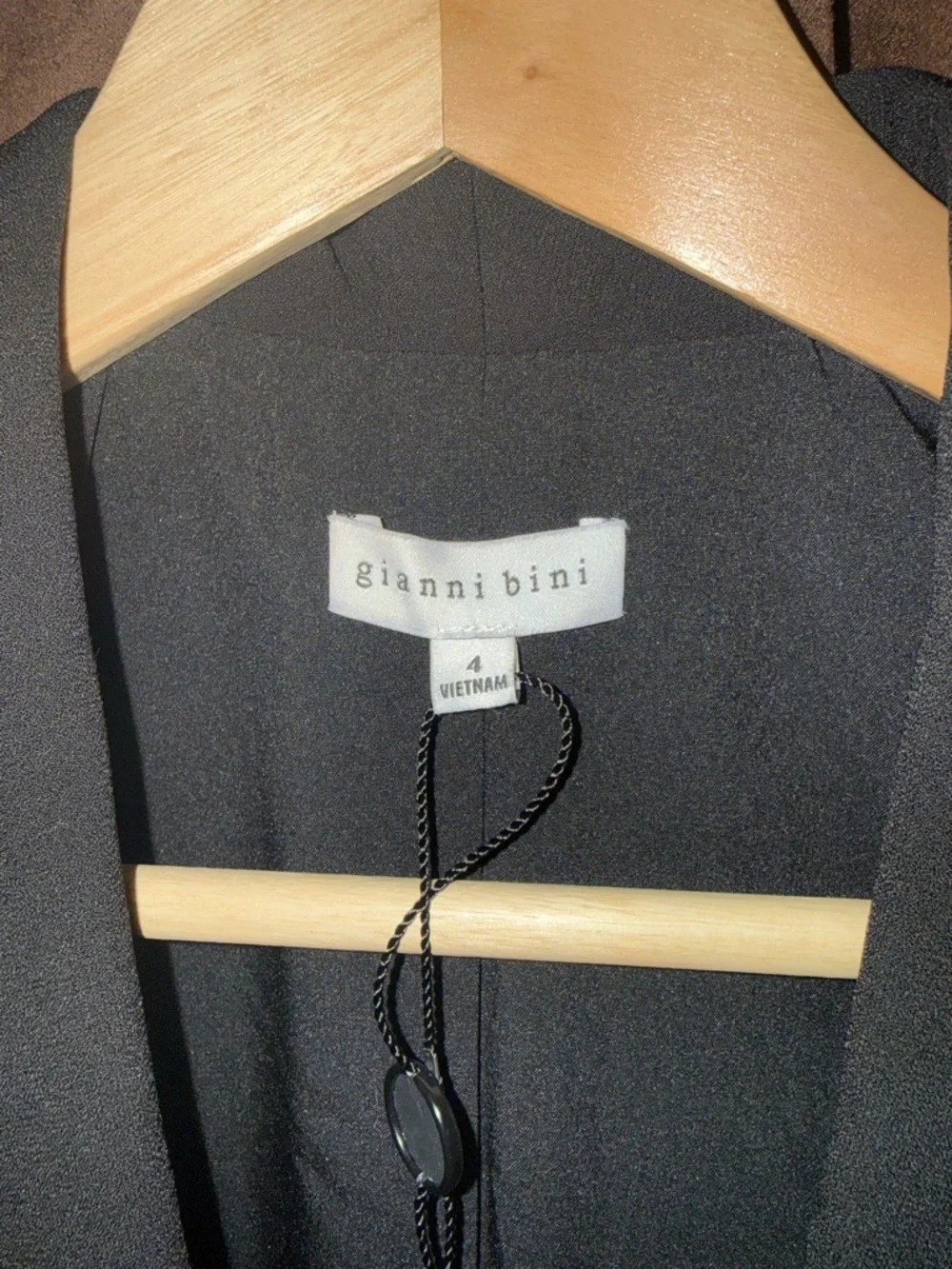Gianni Bini Black Long Open Blazer - Picture 2 of 4